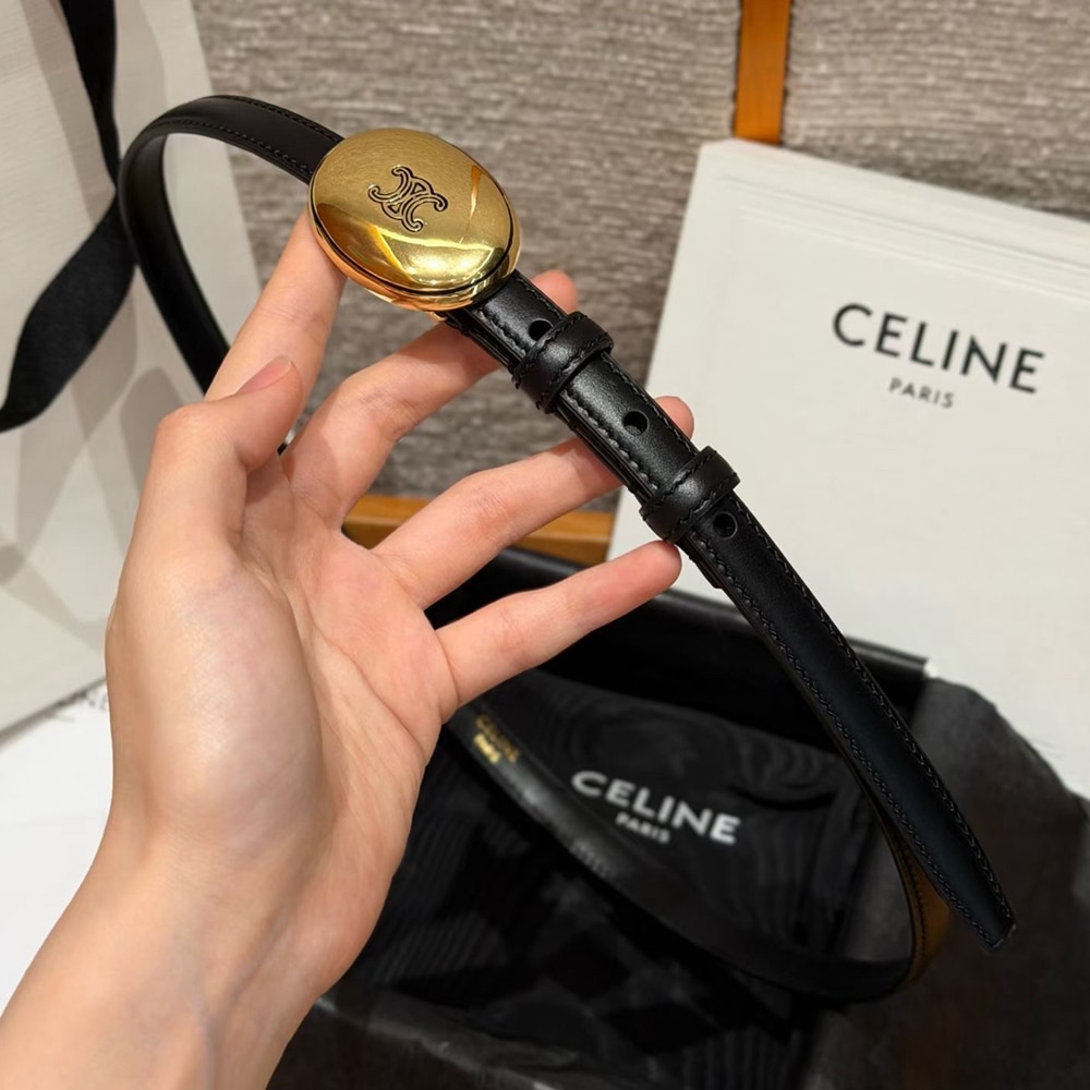 Ce1i*e Thin Plate Belt 13MM IN Taurillon Leather