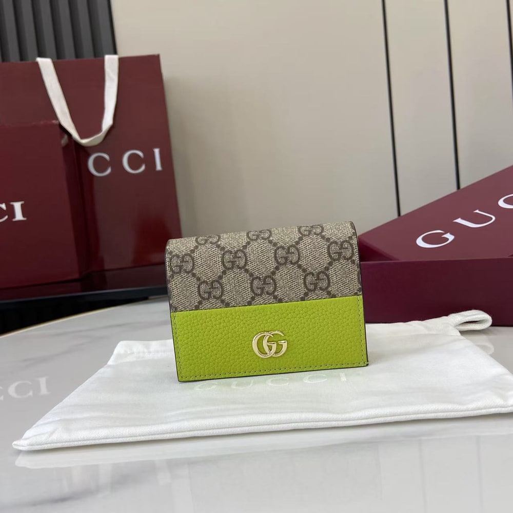 Gvc*1 Bi-color GG Marmont small wallet(HIGH-END GRADE)