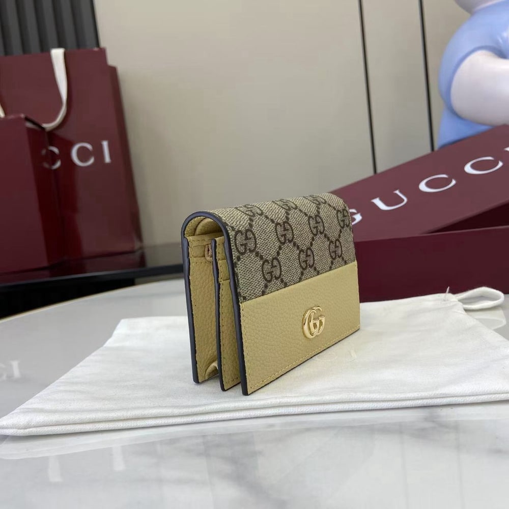 Gvc*1 Bi-color GG Marmont small wallet(HIGH-END GRADE)