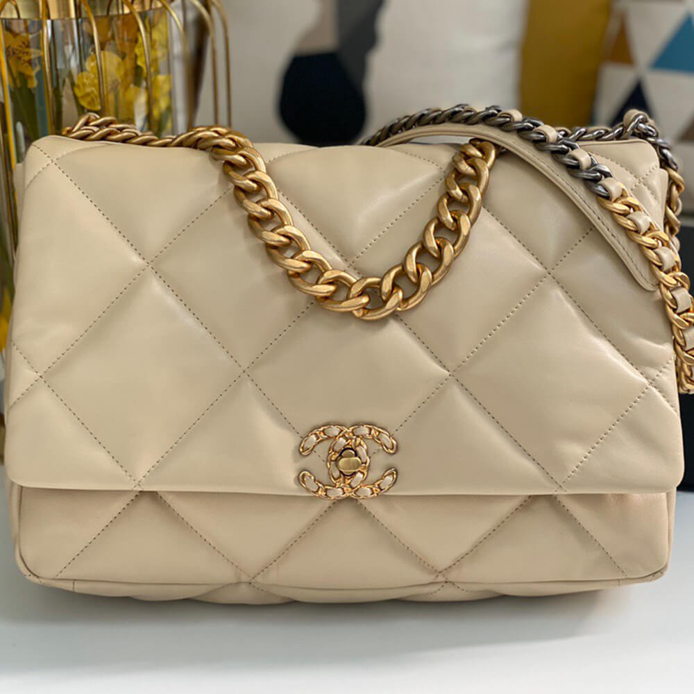 Ch**el 19 Maxi Handbag(HIGH-END GRADE)