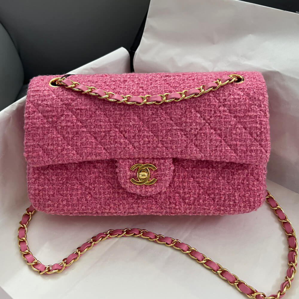 Ch**el Tweed Medium Classic Flap Bag