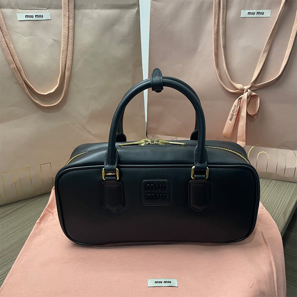 M1um1u Large Arcadie Leather Bag(HIGH-END GRADE)