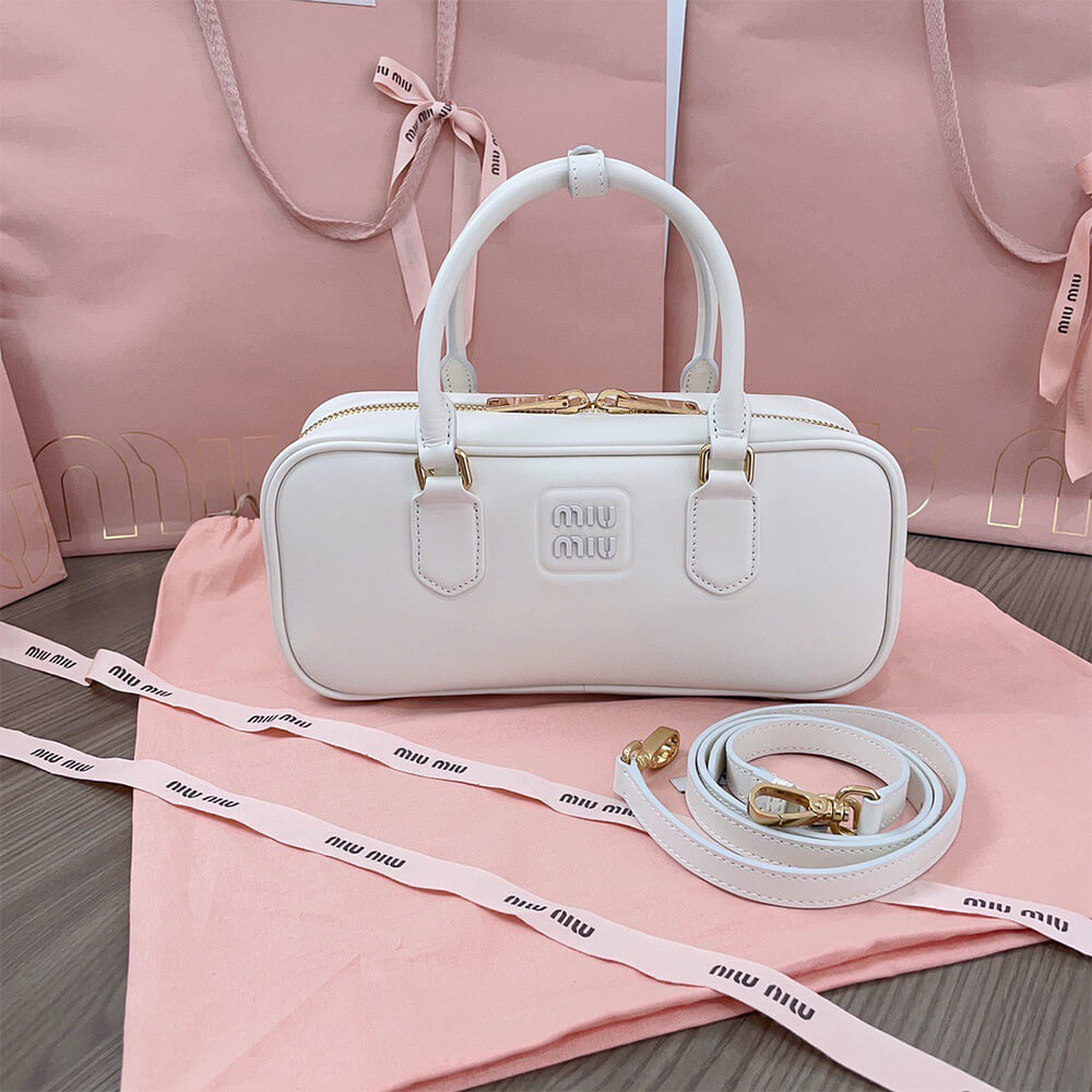 M1um1u Large Arcadie Leather Bag(HIGH-END GRADE)