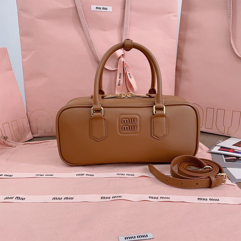 M1um1u Large Arcadie Leather Bag(HIGH-END GRADE)