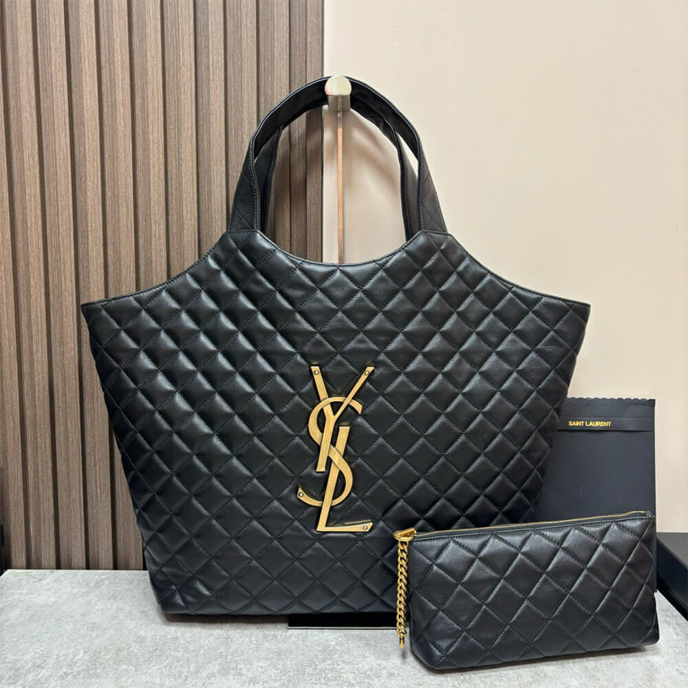 Y51 ICARE MAXI SHOPPING BAG IN QUILTED LAMBSKIN(HIGH-END GRADE)