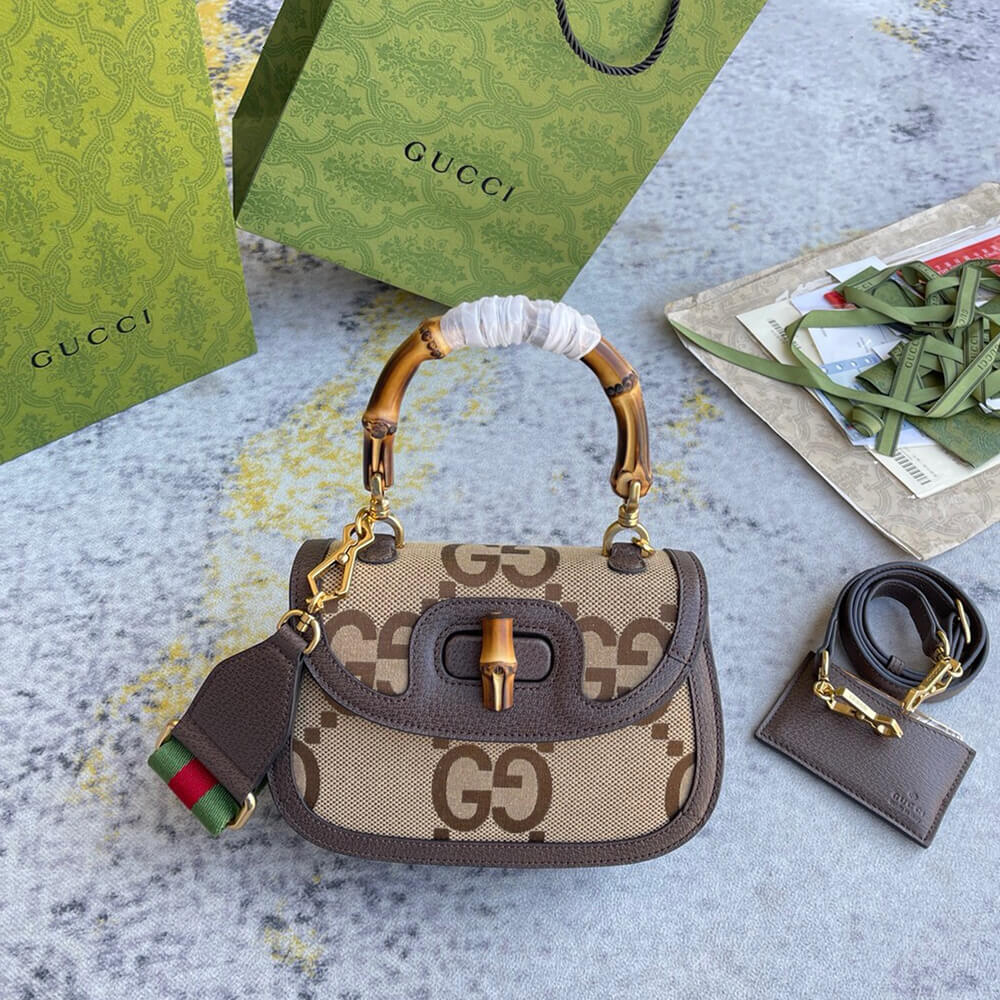 Gvc*1 BAMBOO 1947 JUMBO GG SMALL TOP HANDLE BAG