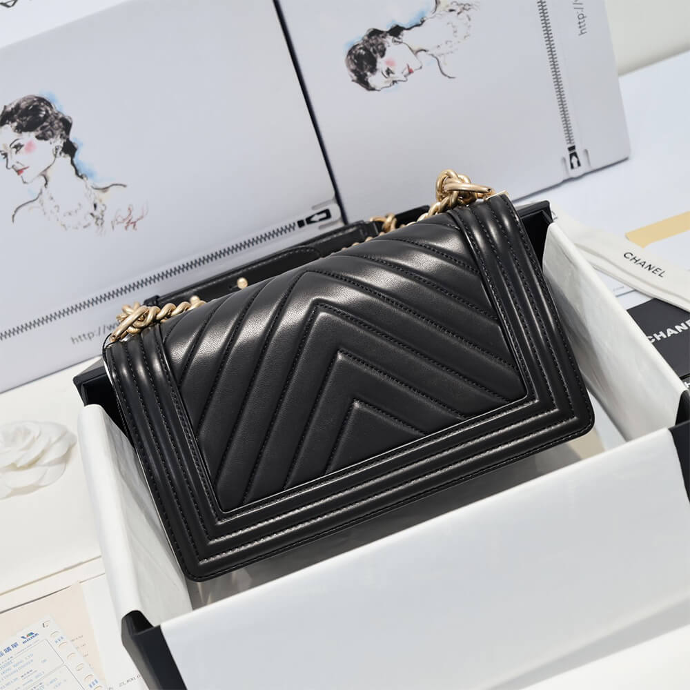 Chevron Boy Ch**el Handbag