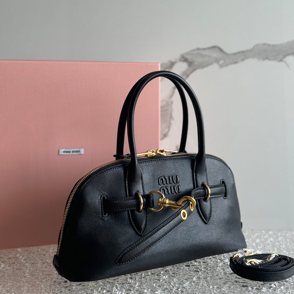 M1um1u Aventure nappa leather top-handle bag(HIGH-END GRADE)