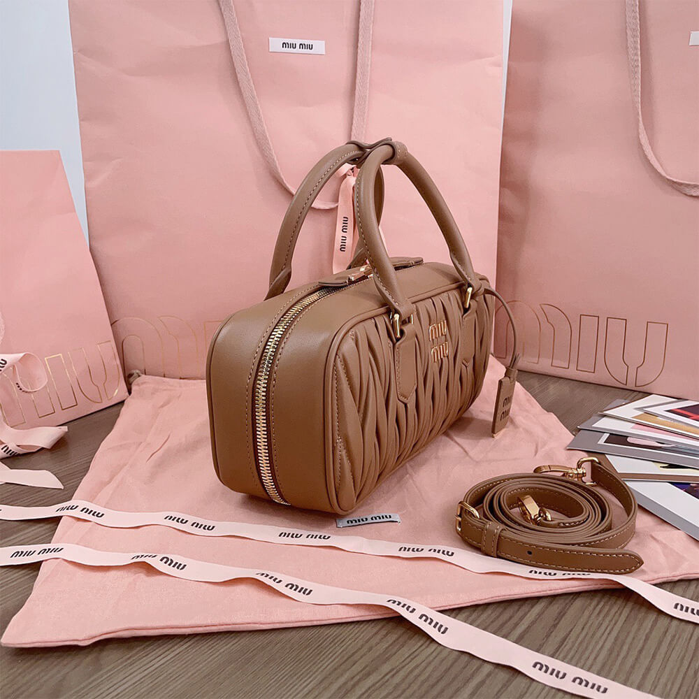 M1um1u Large Arcadie Leather Bag(HIGH-END GRADE)