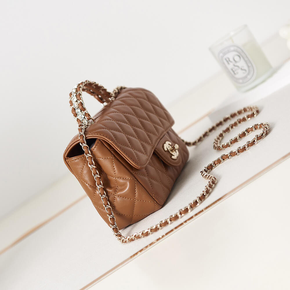 Ch**el Mini Flap With Top Handle