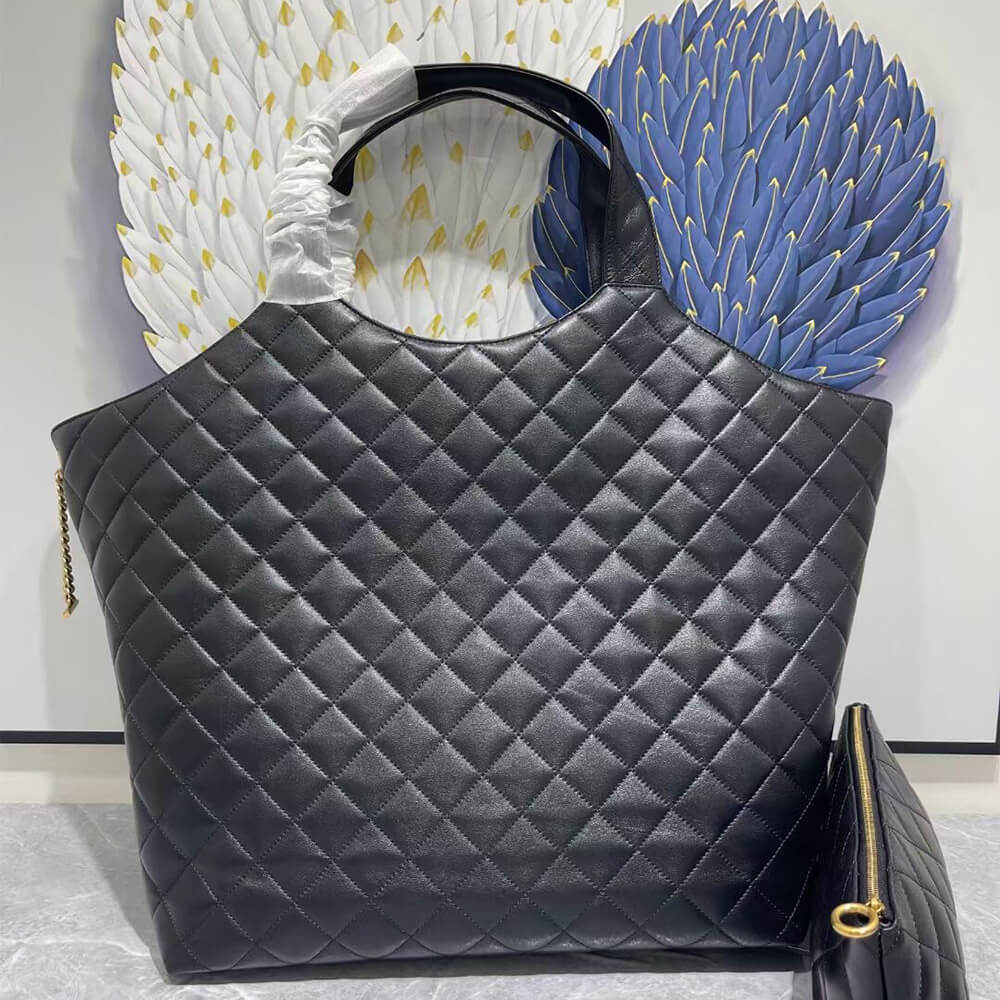 Y51 ICARE MAXI SHOPPING BAG IN QUILTED LAMBSKIN