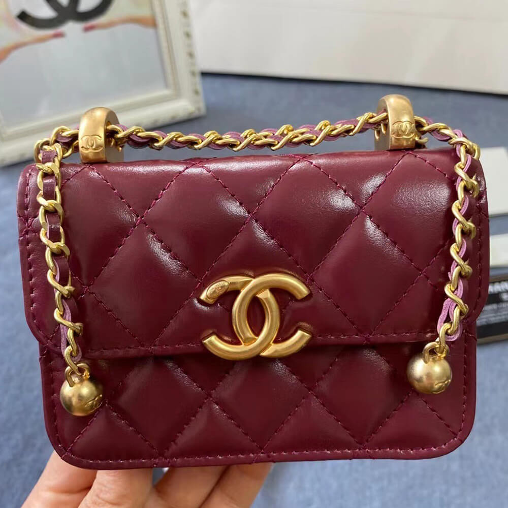 Ch**el Mini Clutch with Chain(high-end grade)