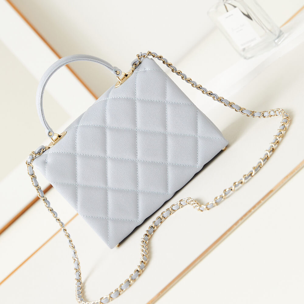 Ch**el Small Flap with top handle(HIGH-END GRADE)