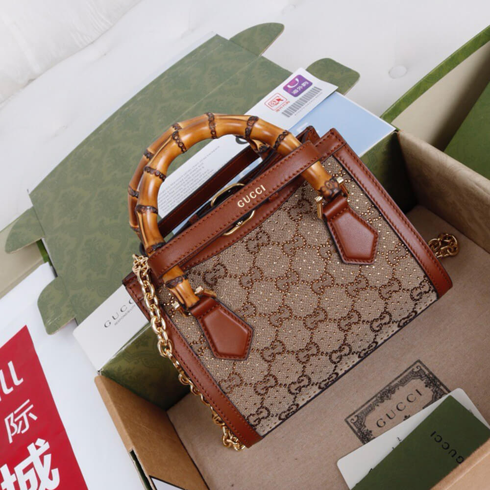 Gvc*1 Diana crystal mini tote bag(high-end grade)