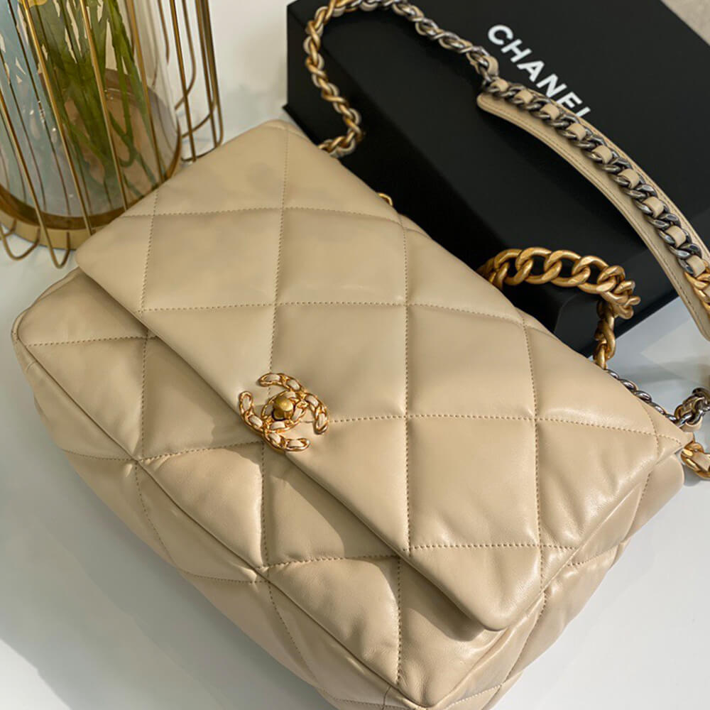 Ch**el 19 Maxi Handbag(HIGH-END GRADE)