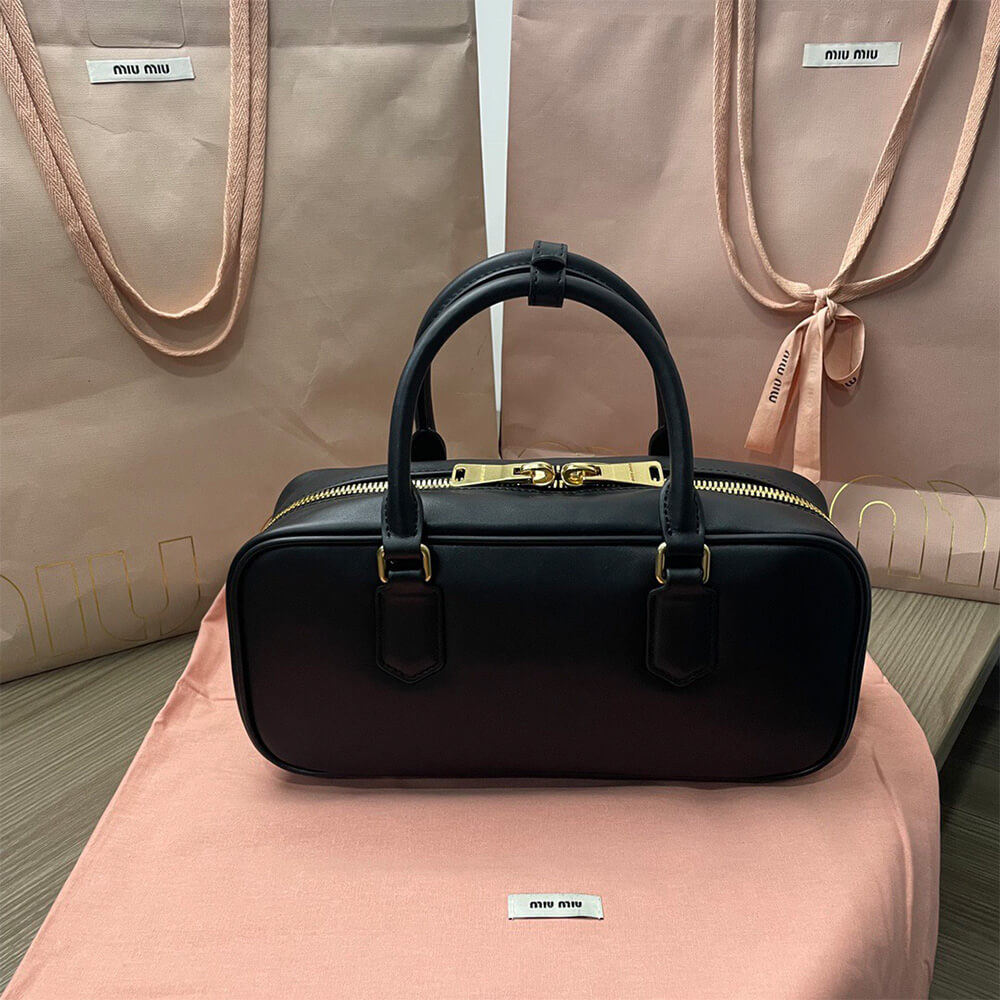 M1um1u Large Arcadie Leather Bag(HIGH-END GRADE)