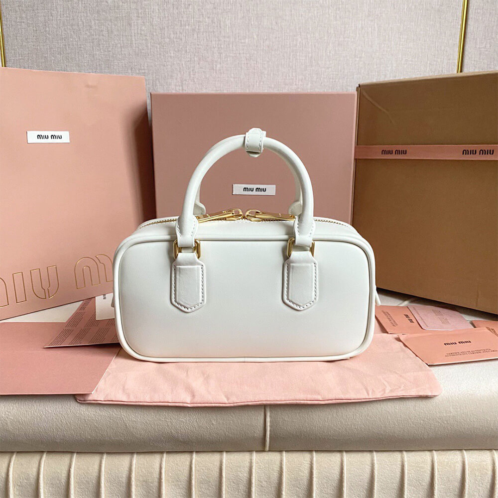 M1um1u Medium Arcadie Leather Bag(HIGH-END GRADE)