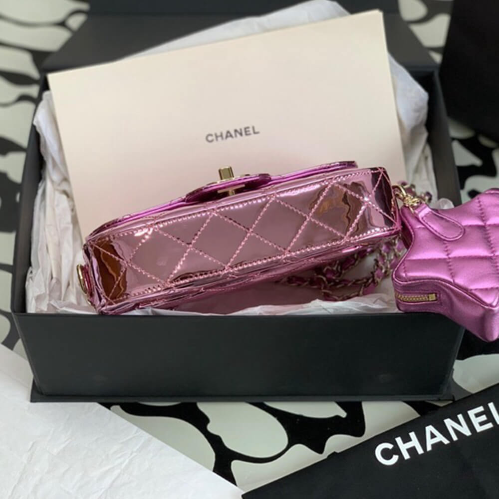 Ch**el MINI FLAP BAG(HIGH-END GRADE)
