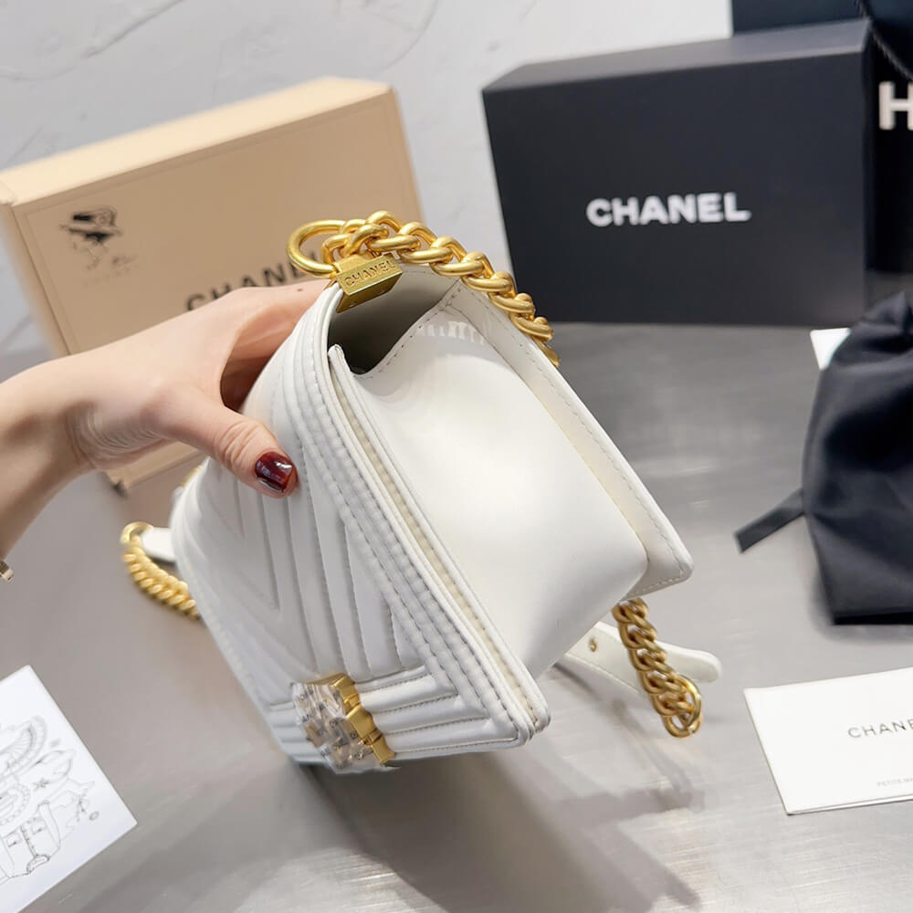 Chevron Boy Ch**el Handbag