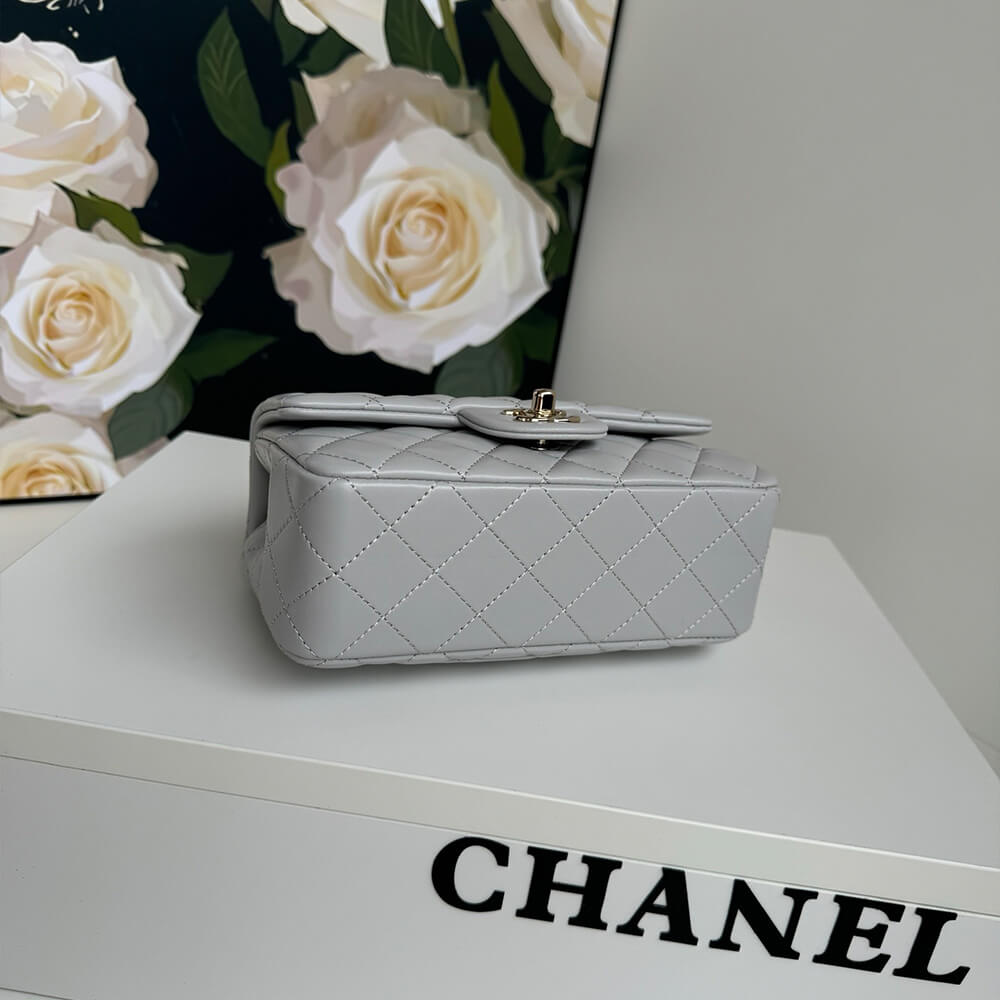 Ch**el Mini Classic Handbag With Top Handle