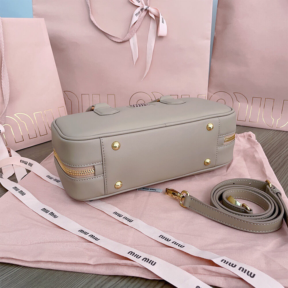 M1um1u Large Arcadie Leather Bag(HIGH-END GRADE)