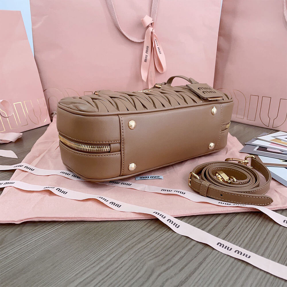 M1um1u Large Arcadie Leather Bag(HIGH-END GRADE)