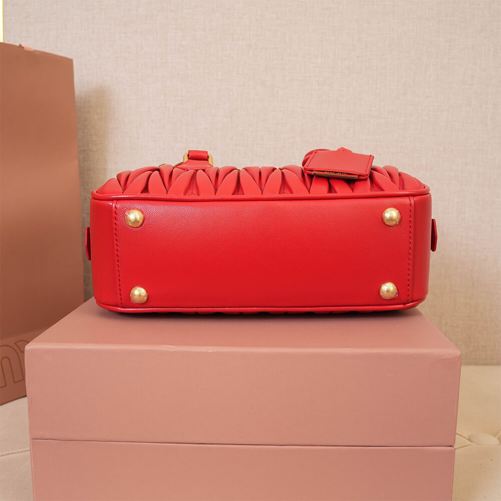 M1um1u Medium Arcadie matelasse nappa Bag(HIGH-END GRADE)