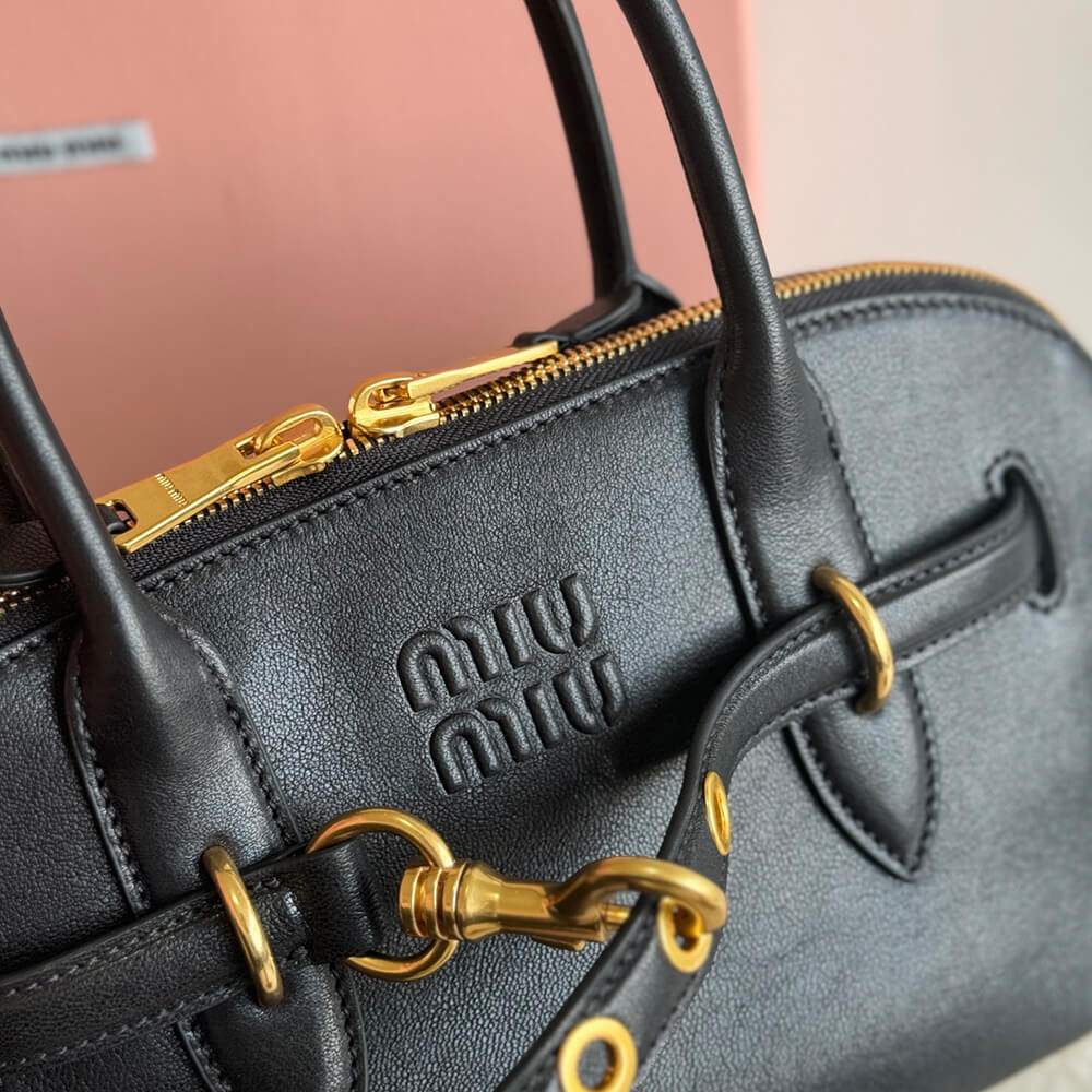 M1um1u Aventure nappa leather top-handle bag(HIGH-END GRADE)