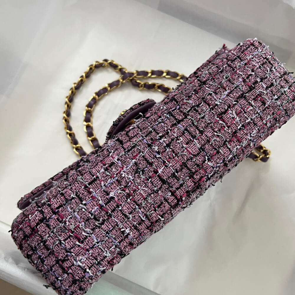 Ch**el Tweed Medium Classic Flap Bag