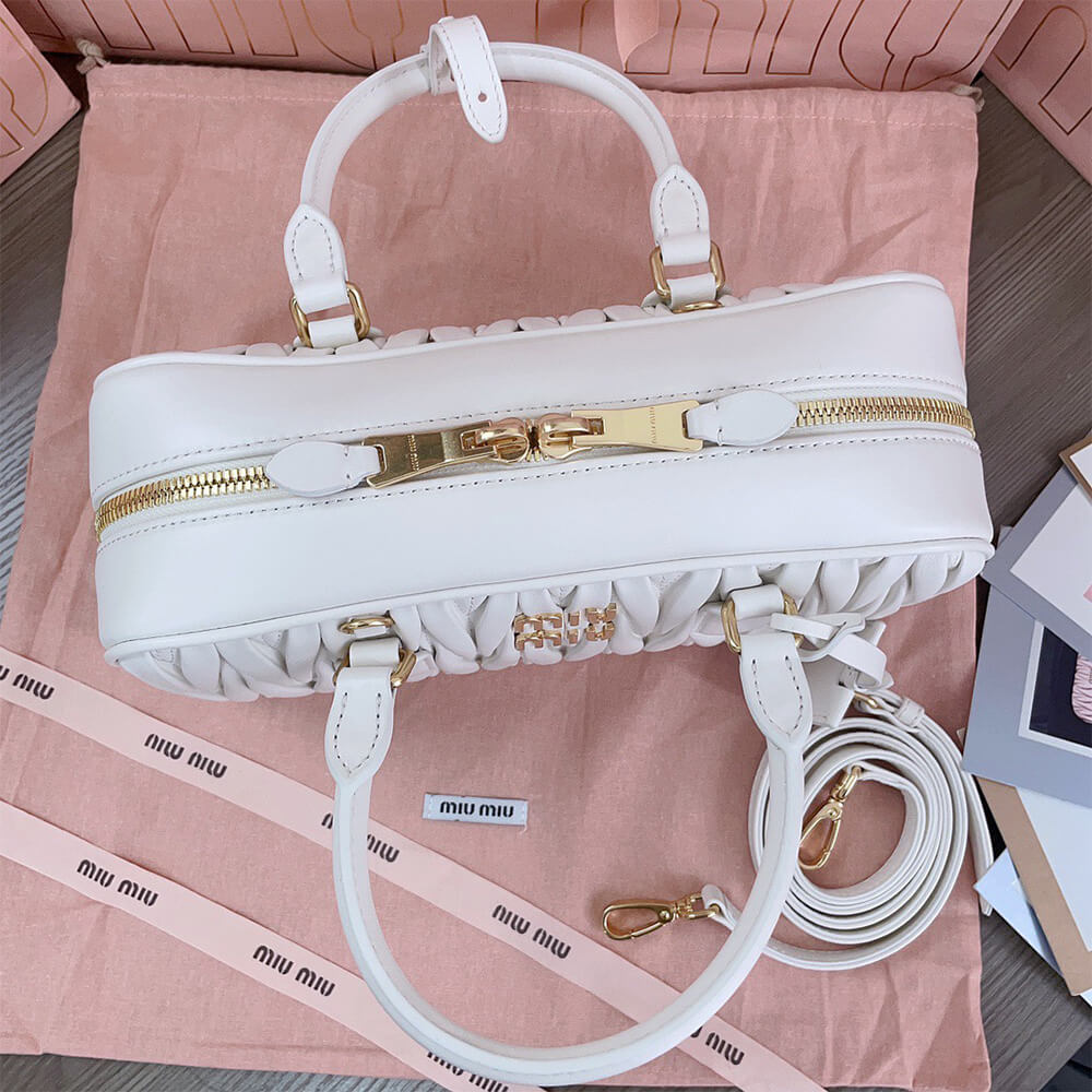 M1um1u Large Arcadie matelasse nappa Bag(HIGH-END GRADE)