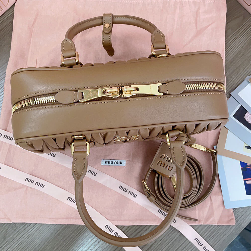 M1um1u Large Arcadie Leather Bag(HIGH-END GRADE)