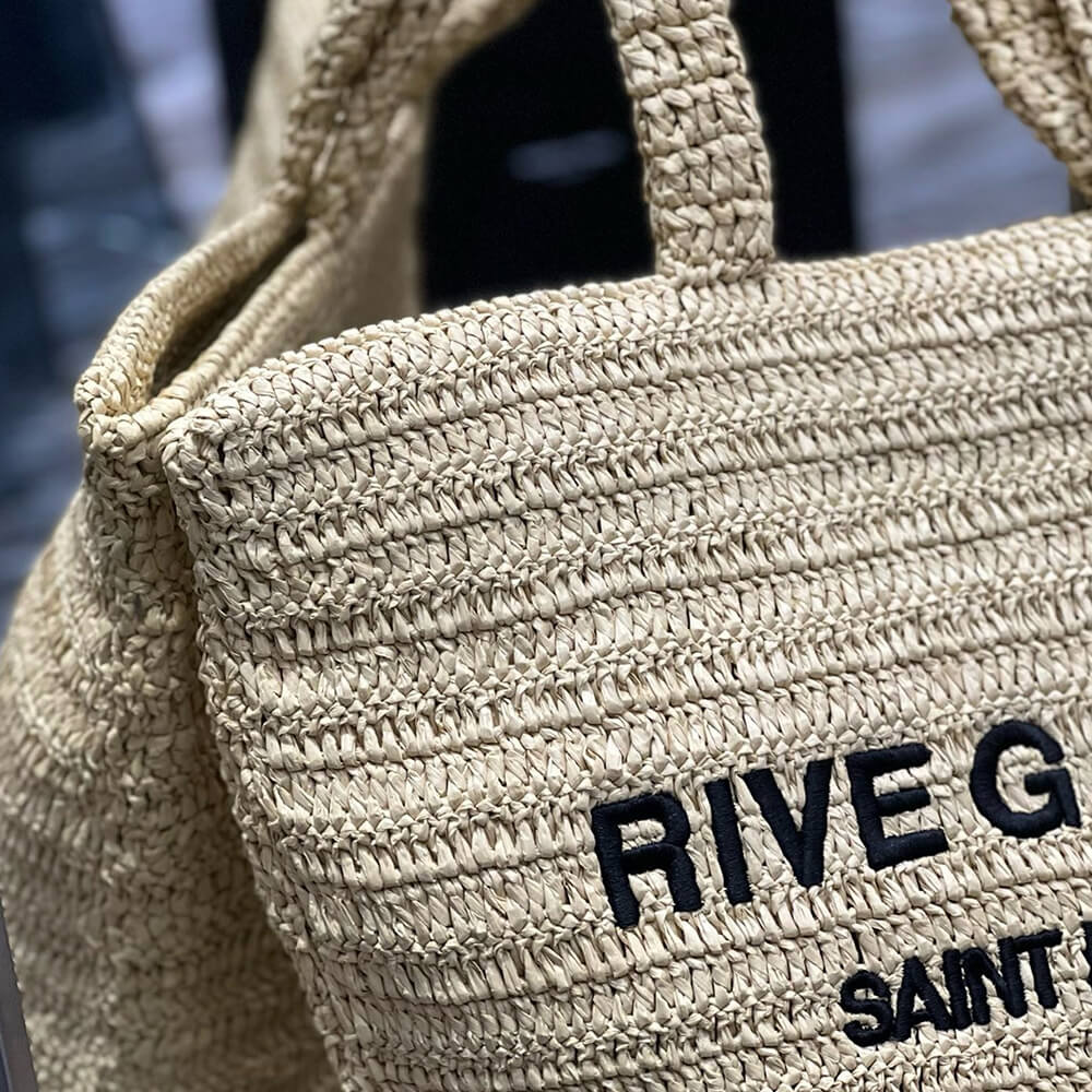 Y51 RIVE GAUCHE TOTE IN RAFFIA(HIGH-END GRADE)