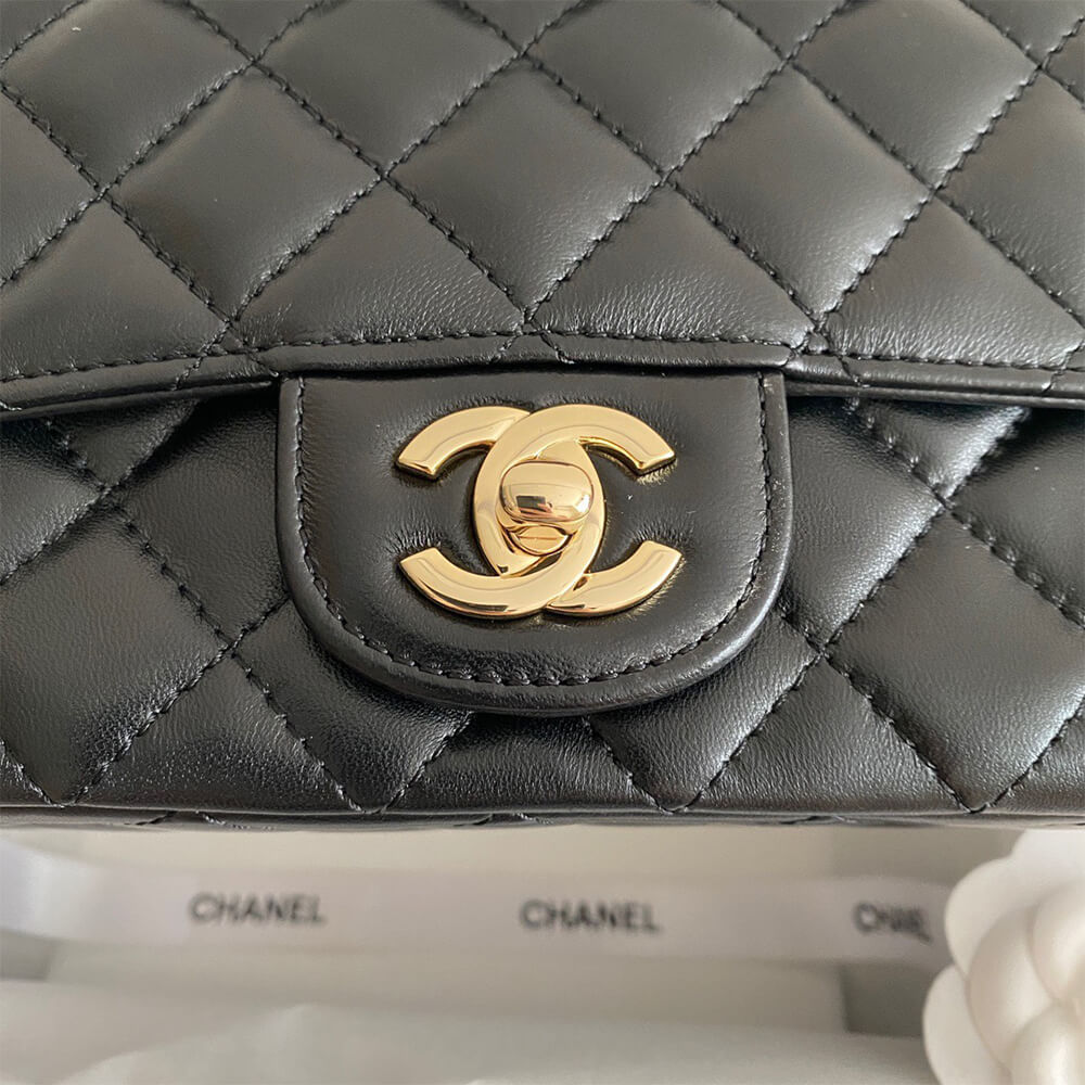 Ch**el Mini Flap With Top Handle