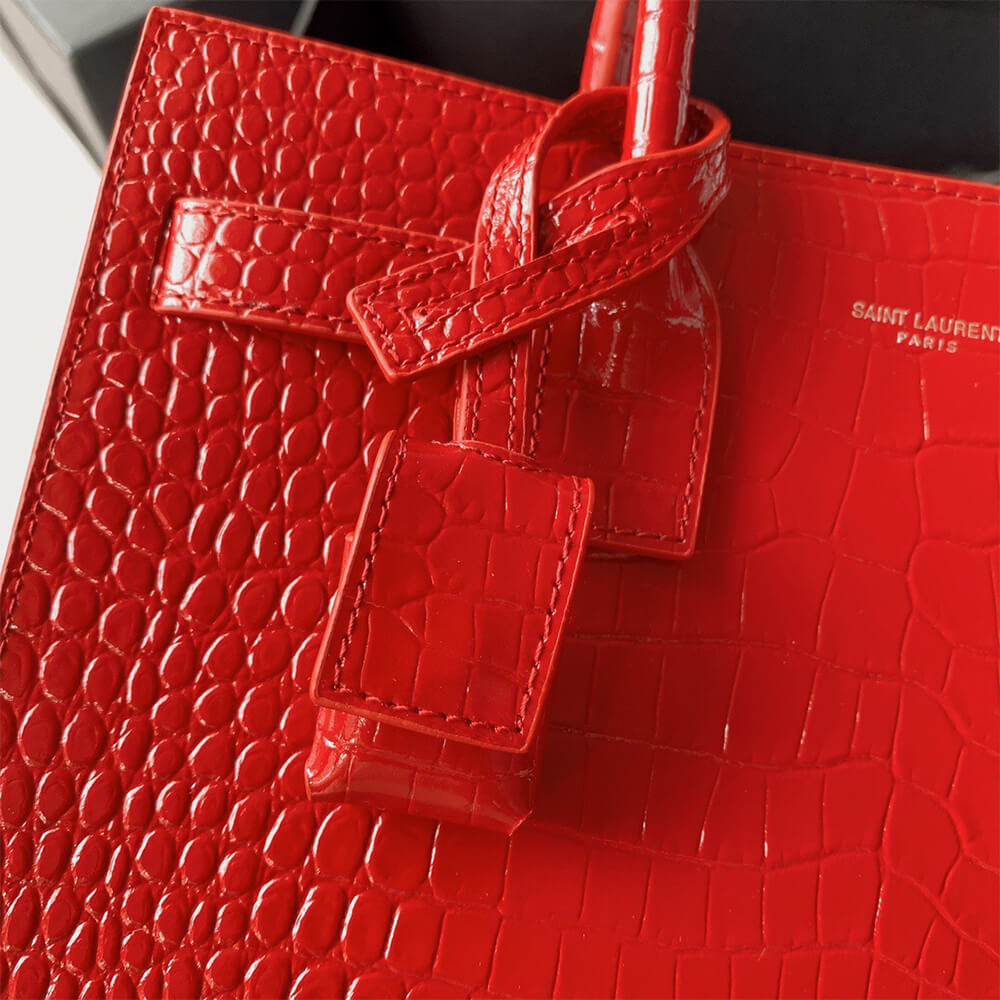 Y51 SAC DE JOUR BABY IN CROCODILE-EMBOSSED