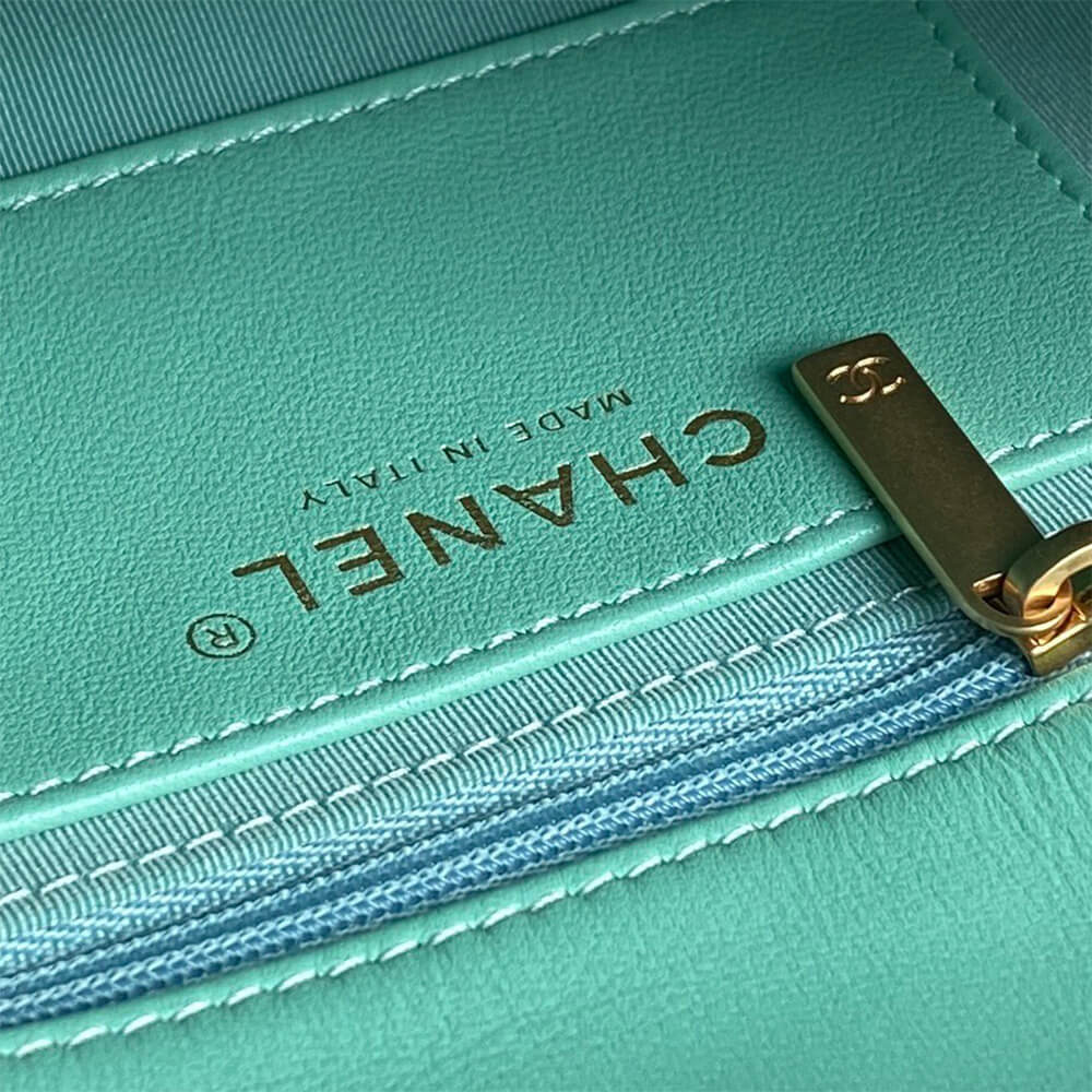 Ch**el Flap Bag with Top Handle(HIGH-END GRADE)