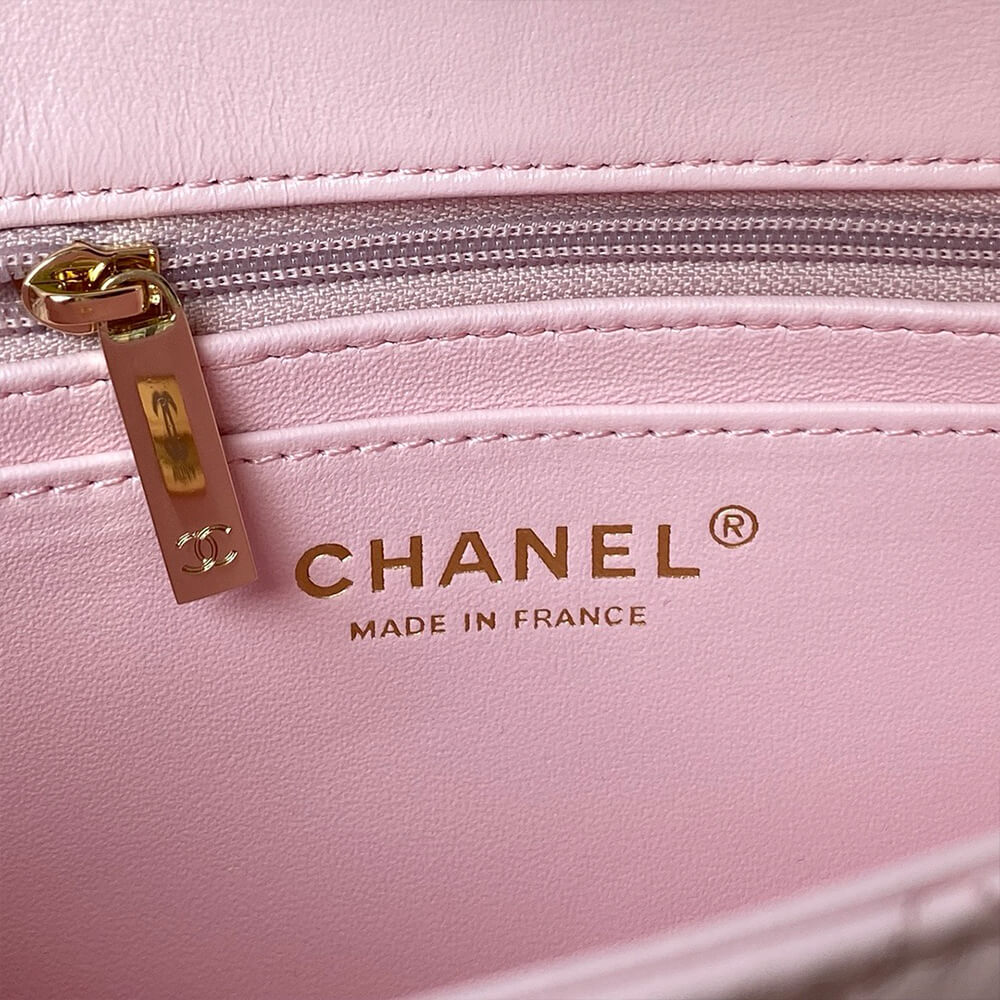 Ch**el Mini Classic Handbag With Top Handle