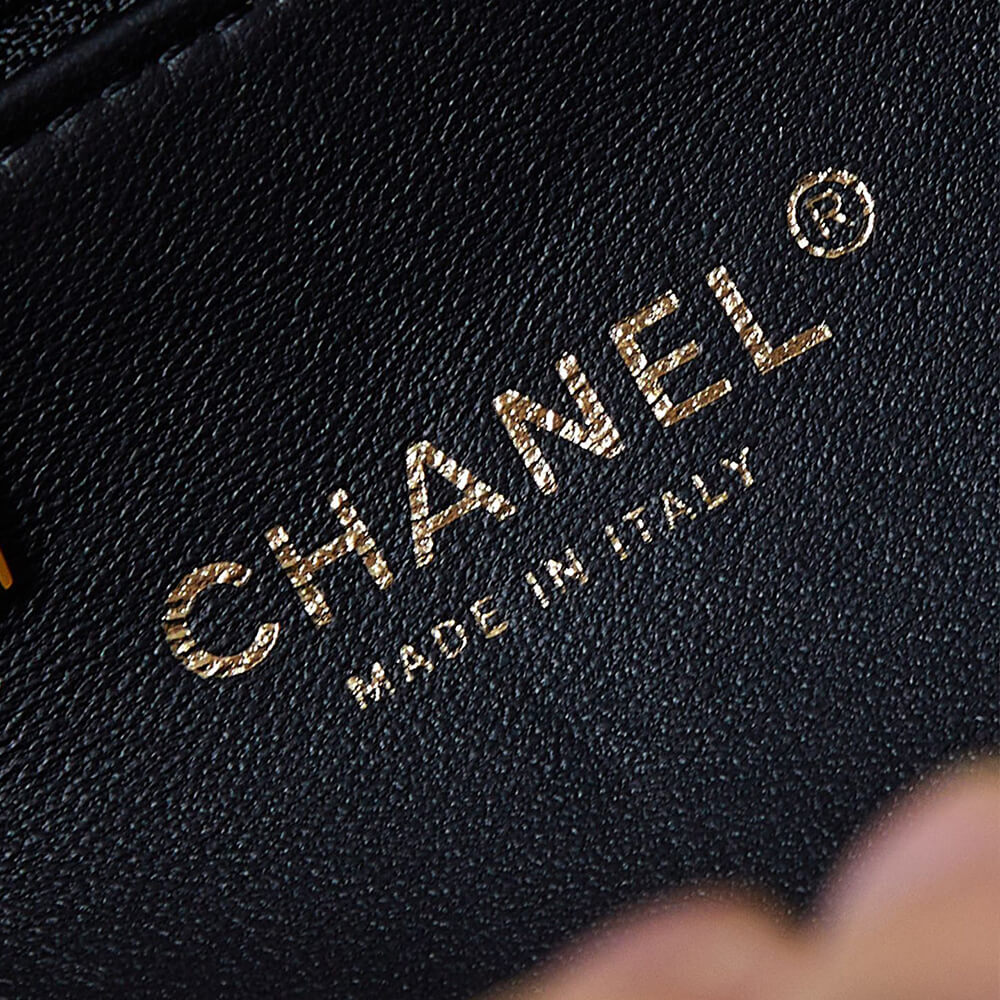 Ch**el Flap Bag with Top Handle