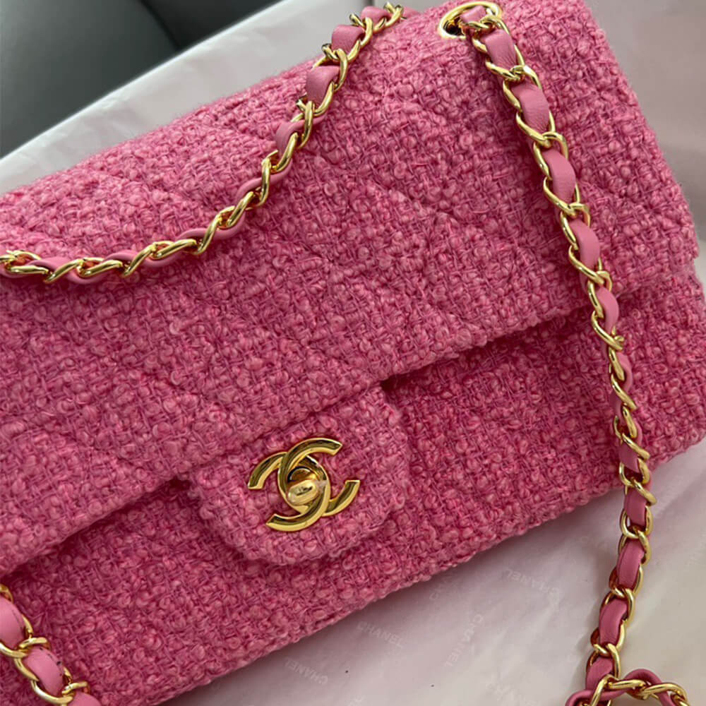 Ch**el Tweed Medium Classic Flap Bag