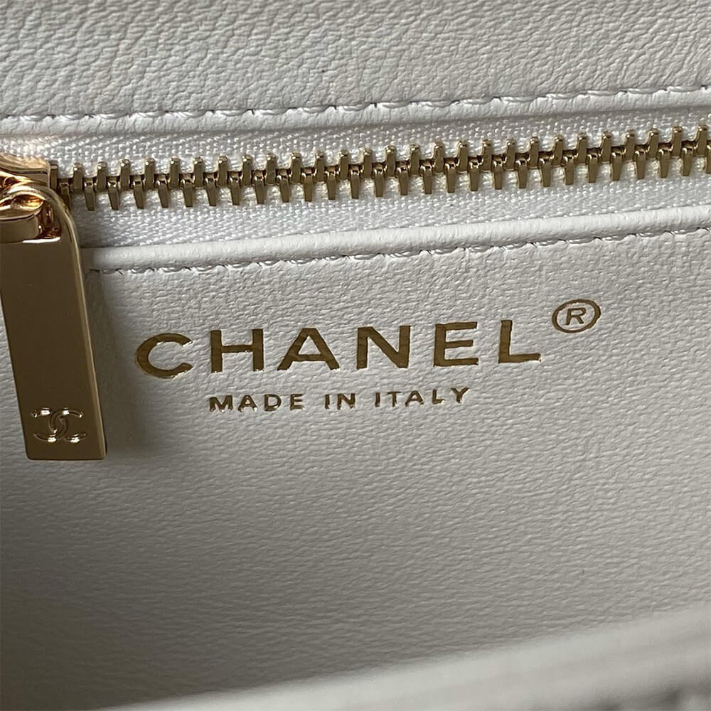 Ch**el Mini Flap Bag with Top Handle(HIGH-END GRADE)