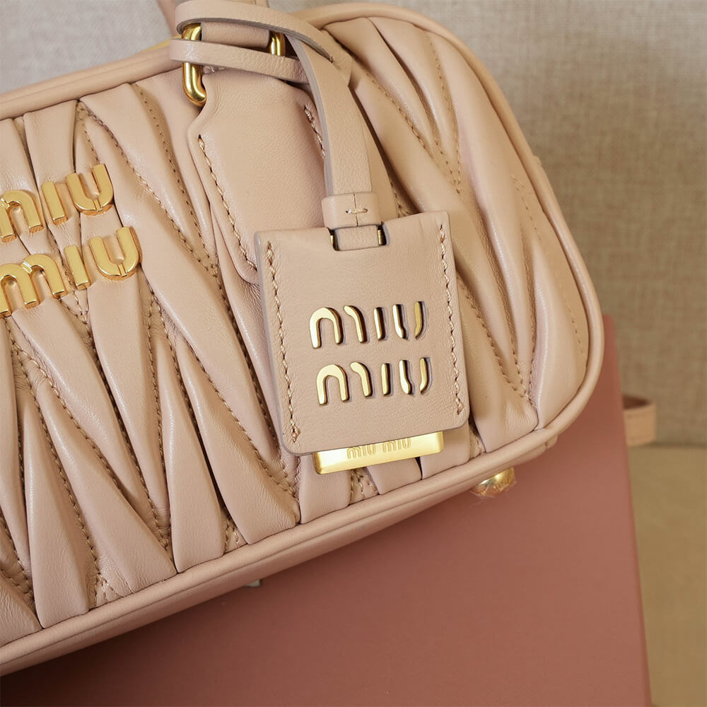 M1um1u Medium Arcadie matelasse nappa Bag(HIGH-END GRADE)
