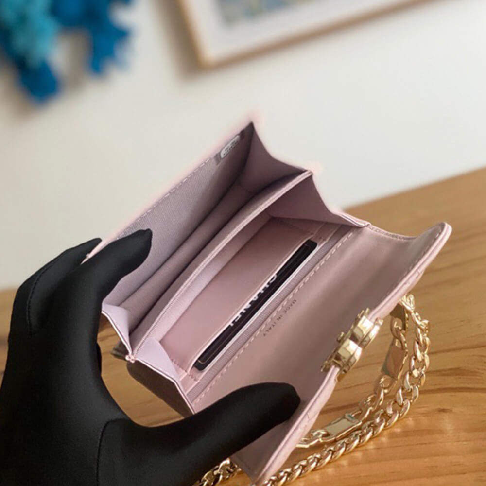 Ch**el mini flap with top handle(HIGH-END GRADE)
