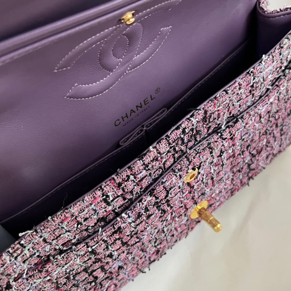 Ch**el Tweed Medium Classic Flap Bag