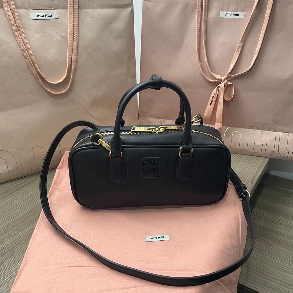 M1um1u Large Arcadie Leather Bag(HIGH-END GRADE)