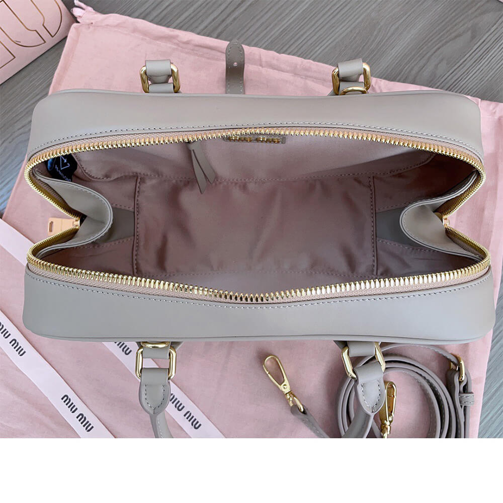 M1um1u Large Arcadie Leather Bag(HIGH-END GRADE)