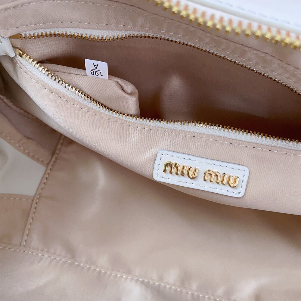 M1um1u Large Arcadie Leather Bag(HIGH-END GRADE)