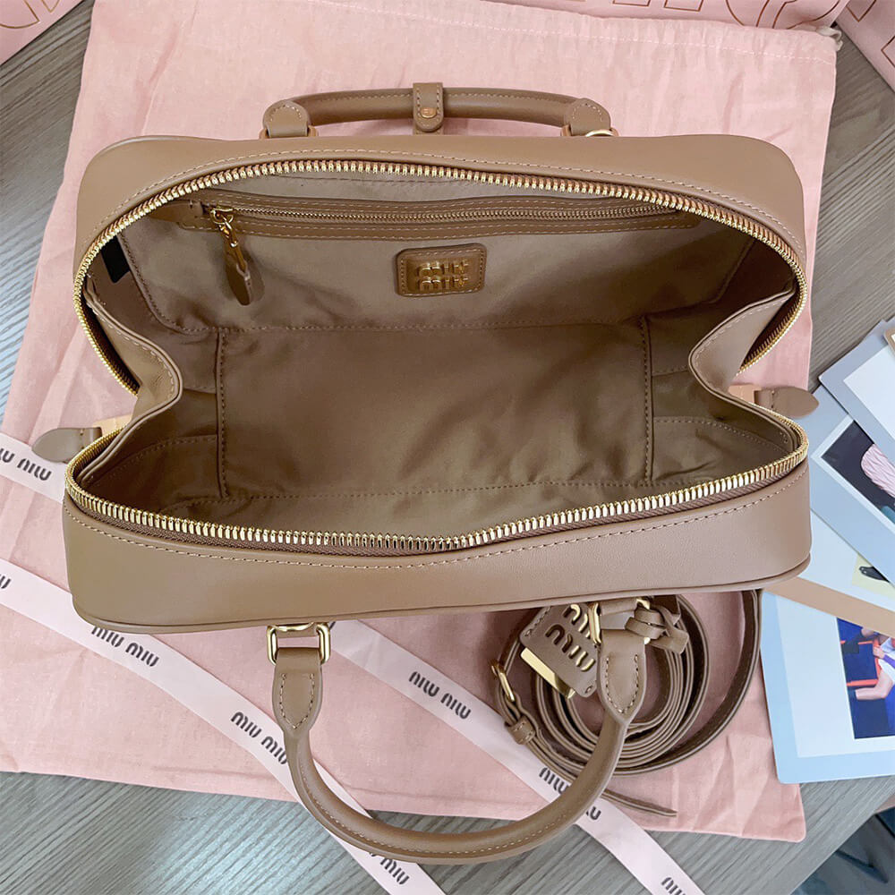 M1um1u Large Arcadie Leather Bag(HIGH-END GRADE)