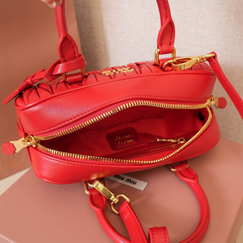 M1um1u Medium Arcadie matelasse nappa Bag(HIGH-END GRADE)