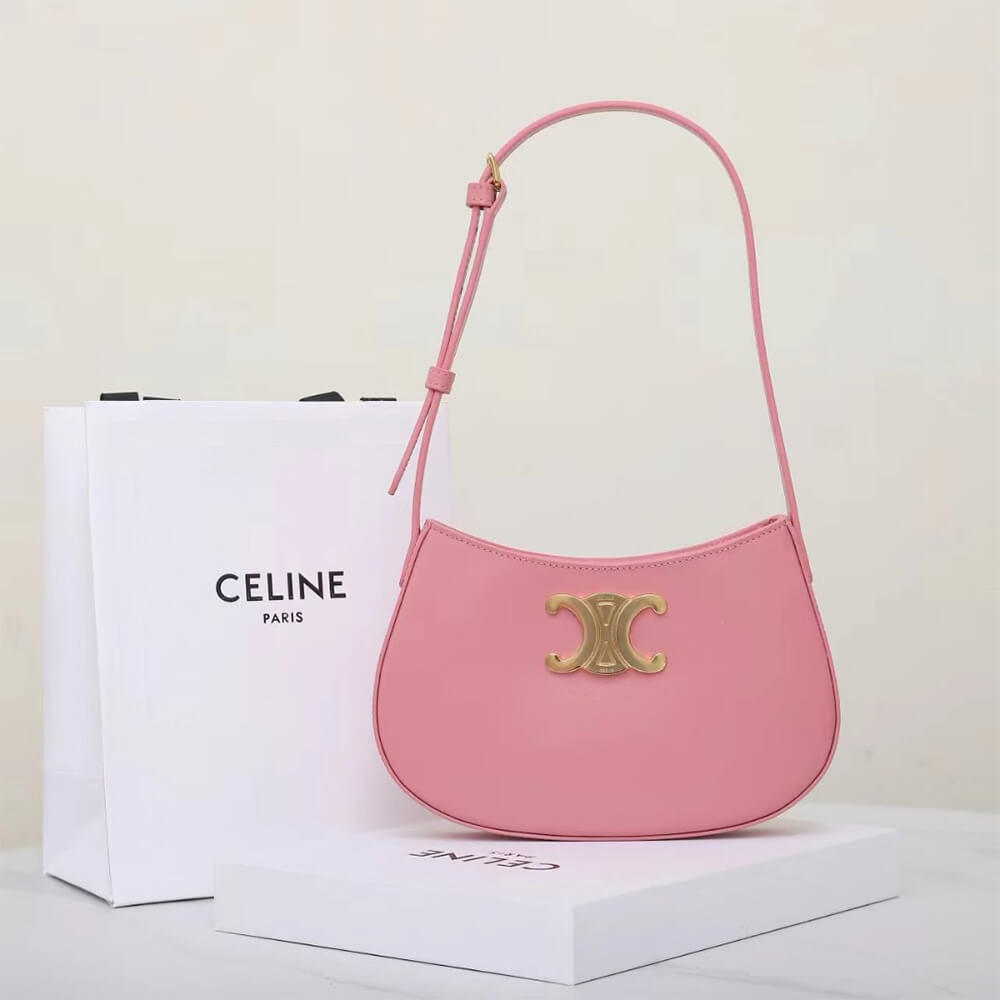 Ce1i*e MEDIUM TILLY BAG in shiny calfskin
