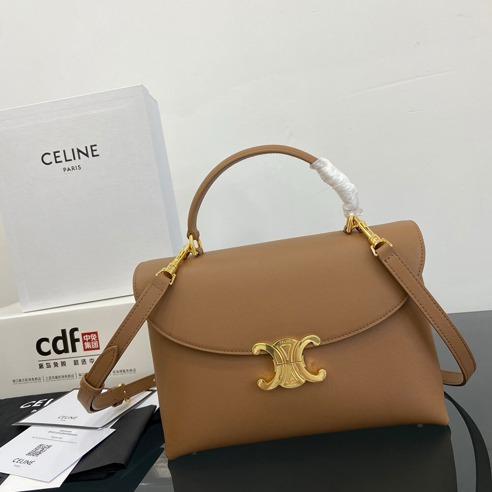 Ce1i*e MEDIUM NINO BAG IN S*pPLE CALFSKIN