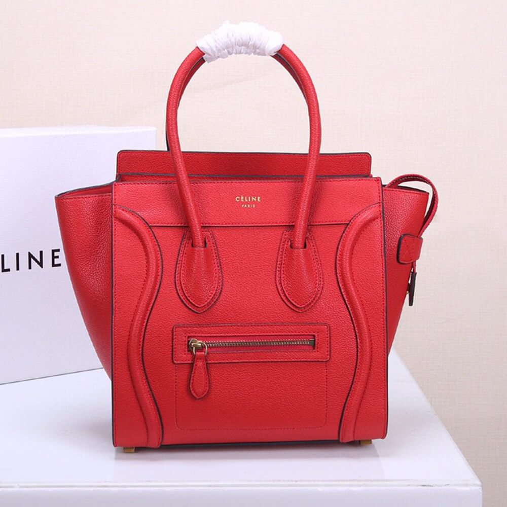 Ce1i*e MICRO LUGGAGE HANDBAG IN CALFSKIN